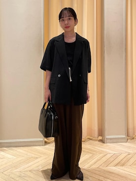 「アイテム（テーラードジャケット）」を使った、TENDOさん（レディース・153cm・20代）の夏コーディネート