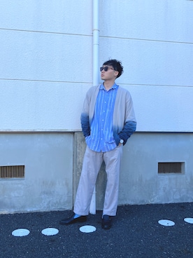 「重ね着ベストシーズン」｜「アイテム（腕時計）」を使った、ちむさん（メンズ・175cm）の秋コーディネート
