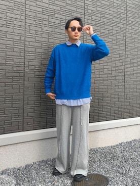 「アイテム（スウェットパンツ）」を使った、ちむさん（メンズ・175cm）の冬コーディネート