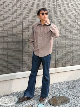 「アイテム（セットアップ）」を使った、ちむさん（メンズ・175cm）の秋コーディネート