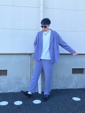 「RAGEBLUE（レイジブルー）のアイテム（テーラードジャケット）」を使った、ちむさん（メンズ・175cm）の秋コーディネート