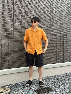 「アイテム（アナログ腕時計、グレー系）」を使った、ちむさん（メンズ・175cm）の夏コーディネート