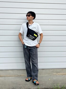 「リーバイス」｜「アイテム（アナログ腕時計）」を使った、ちむさん（メンズ・175cm）の夏コーディネート