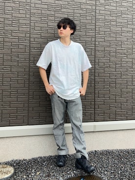 「RAGEBLUE（レイジブルー）のアイテム（Tシャツ/カットソー）」を使った、ちむさん（メンズ・175cm）の夏コーディネート