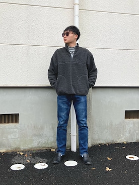 「新星WEARISTAにエントリー」｜「アイテム（その他アウター）」を使った、ちむさん（メンズ・175cm）の冬コーディネート