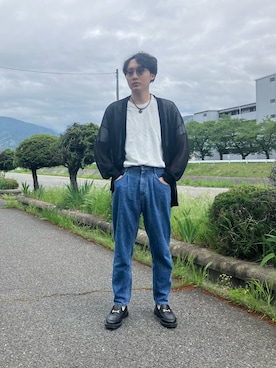 「PUBLUX（パブリュクス）のアイテム（トップス）」を使った、ちむさん（メンズ・175cm）の春コーディネート