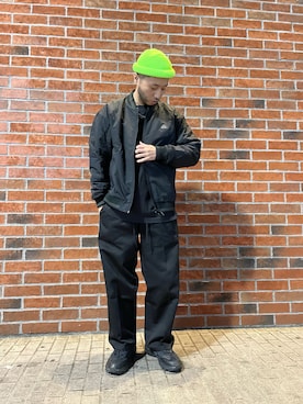 「Reebok（リーボック）のアイテム（ジャケット/アウター）」を使った、ryotaさん（メンズ・171cm）の冬コーディネート