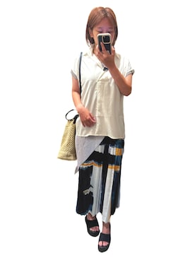 「骨格ストレート」｜「アイテム（サンダル）」を使った、putinchanさん（レディース・153cm・20代）の夏コーディネート