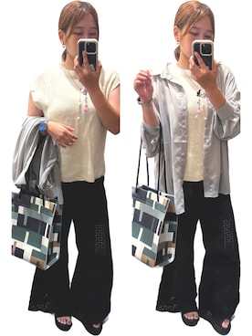 「AZUL by moussy（アズールバイマウジー）のアイテム」を使った、putinchanさん（骨格ストレート・レディース・153cm）の夏コーディネート