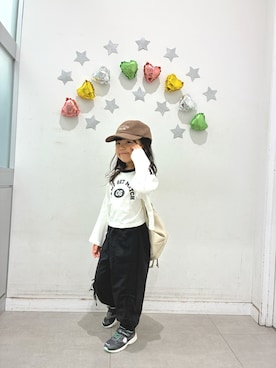 「アイテム（バッグ）」を使った、KANADEさん（レディース・110cm）の夏コーディネート