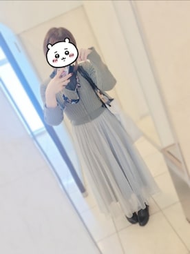 「COCO DEAL（ココディール）のアイテム（ワンピース/ドレス）」を使った、karaagetakusanさん（レディース・154cm）の秋コーディネート