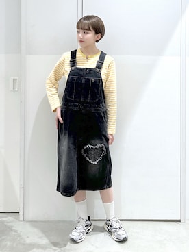 「MILKFED.（ミルクフェド）のアイテム」を使った、ゆうかさん（レディース・148cm）の春コーディネート