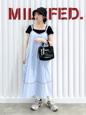 「MILKFED.（ミルクフェド）のアイテム（バッグ）」を使った、ゆうかさん（レディース・148cm）の春コーディネート