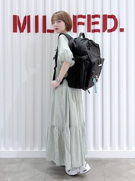 「MILKFED.（ミルクフェド）のアイテム」を使った、ゆうかさん（レディース・148cm）の夏コーディネート