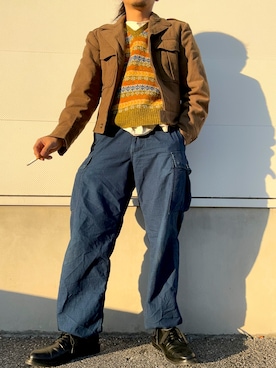 「BEAMS PLUS（ビームスプラス）のアイテム」を使った、暇人さん（メンズ・167cm）の冬コーディネート