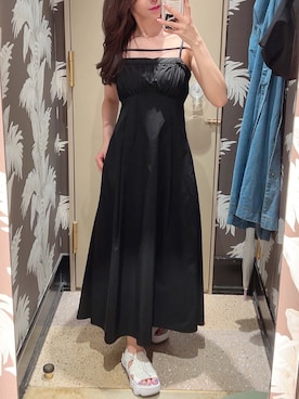「LILY BROWN（リリーブラウン）のボレロセットワンピース（ワンピース、ブラック系）」を使った、maaaak08さん（レディース・159cm）の秋コーディネート