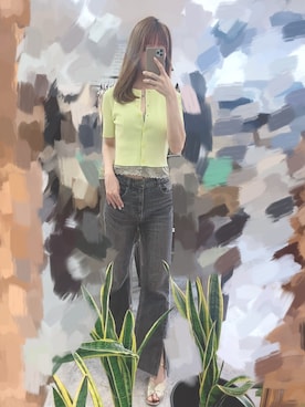 「LILY BROWN（リリーブラウン）のアイテム（サンダル）」を使った、maaaak08さん（レディース・159cm）の秋コーディネート