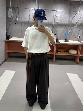 「WYM LIDNM（ウィム バイ リドム）のアイテム」を使った、はるさん（メンズ・167cm）の夏コーディネート