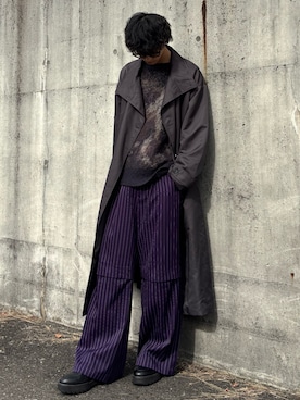 「アイテム（トレンチコート）」を使った、はるさん（メンズ・167cm）の秋コーディネート