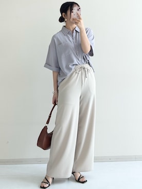 「nissen（ニッセン）のアイテム」を使った、ねぎこさん（骨格ストレート・レディース・159cm）の春コーディネート