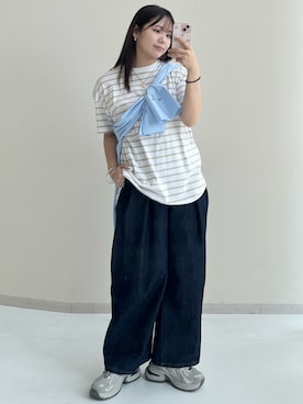 「nissen（ニッセン）のアイテム」を使った、ねぎこさん（骨格ストレート・レディース・159cm）の春コーディネート