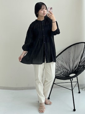 「nissen（ニッセン）のアイテム」を使った、ねぎこさん（骨格ストレート・レディース・159cm）の春コーディネート