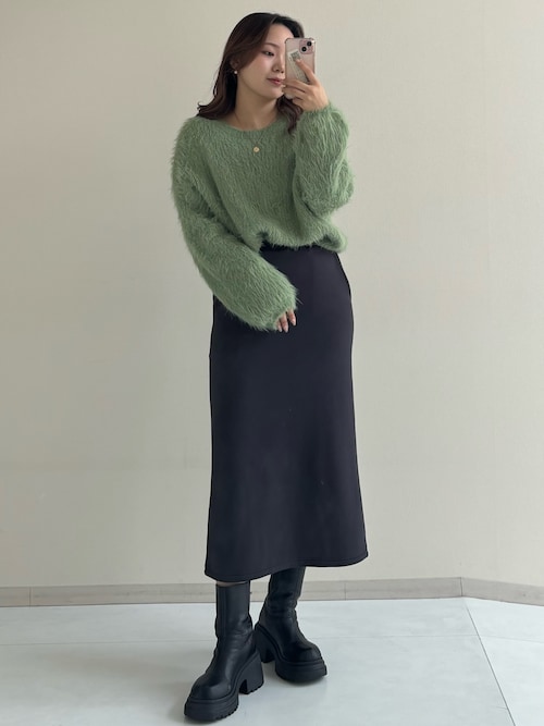 セール】裏シャギー上下セットアップ（キーネックプルオーバー