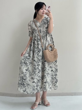 「nissen（ニッセン）のアイテム」を使った、ねぎこさん（骨格ストレート・レディース・159cm）の春コーディネート