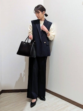 「UNTITLED（アンタイトル）のアイテム」を使った、asa.さん（レディース・160cm）の冬コーディネート