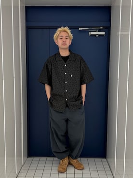 「KEBOZ（ケボズ）のアイテム」を使った、ケイショウさん（メンズ・178cm）の春コーディネート
