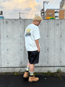 「KEBOZ（ケボズ）のアイテム」を使った、ケイショウさん（メンズ・178cm）の春コーディネート