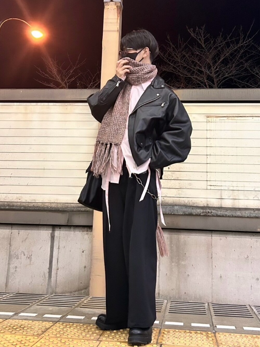 GRANCY)ダメージ ドッキング デザインシャツ｜メンズ 