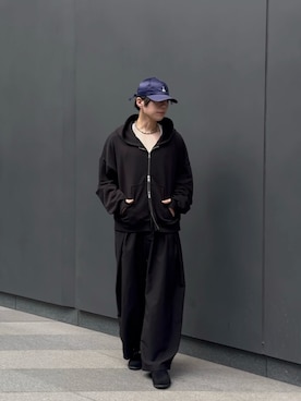 「アイテム（パーカー）」を使った、てん   さん（メンズ・175cm）の秋コーディネート