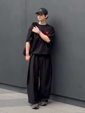 「アイテム（スラックス）」を使った、てん   さん（メンズ・175cm）の夏コーディネート