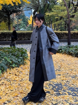 「outfit」｜「アイテム（スラックス）」を使った、てん   さん（メンズ・175cm）の冬コーディネート