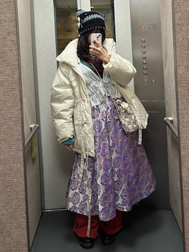 「アイテム（キャミソール）」を使った、pitoさん（レディース・162cm）の冬コーディネート