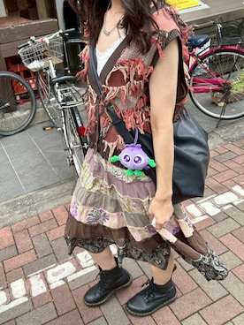 「アイテム（ベスト）」を使った、pitoさん（レディース・162cm）の夏コーディネート