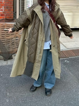 「Honeys（ハニーズ）のアイテム」を使った、pitoさん（レディース・162cm）の冬コーディネート