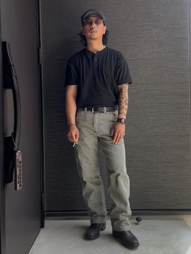 「アイテム（キャスケット）」を使った、ibushigin_08さん（メンズ・170cm）の夏コーディネート