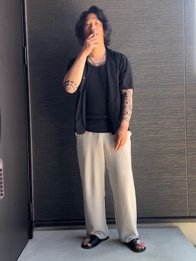 「LAKOLE（ラコレ）のアイテム」を使った、ibushigin_08さん（メンズ・170cm）の夏コーディネート