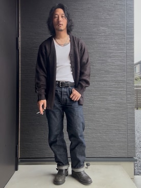 「アイテム（ニット/セーター）」を使った、ibushigin_08さん（メンズ・170cm・30代）の秋コーディネート