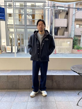 「VEJA（ヴェジャ）のアイテム」を使った、島林さん（メンズ・178cm）の秋コーディネート