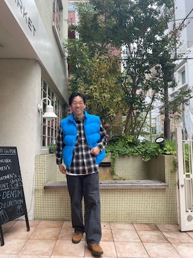 「アイテム（その他アウター）」を使った、島林さん（メンズ・177cm）の秋コーディネート