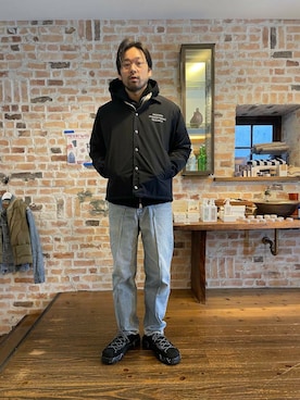 「camper」｜島林さん（メンズ・178cm）の冬コーディネート