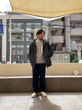 「VEJA（ヴェジャ）のアイテム」を使った、島林さん（メンズ・178cm）の秋コーディネート