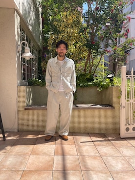 「サステナブル」｜島林さん（メンズ・177cm）の秋コーディネート