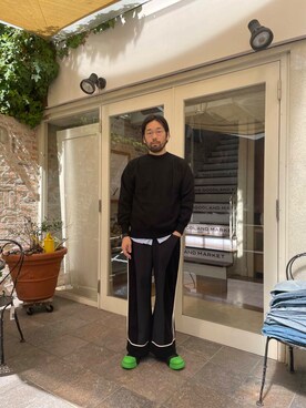 「camper」｜島林さん（メンズ・178cm）の秋コーディネート