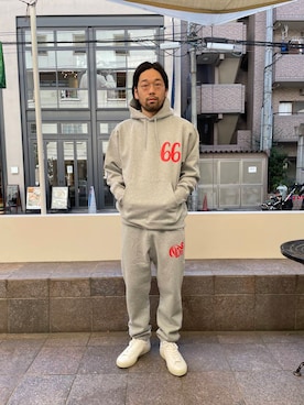 「VEJA（ヴェジャ）のアイテム」を使った、島林さん（メンズ・178cm）の秋コーディネート