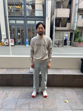 「camper」｜島林さん（メンズ・178cm）の秋コーディネート