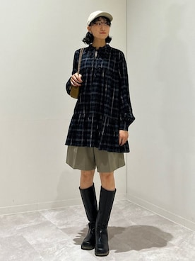 森川さん(レディース・159cm)の秋コーディネート